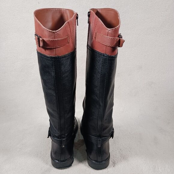 Gianni Bini Two Toned Brown & Black Riding Boots Gianni Bini 8M Equestrian VGUC - Picture 5 of 9
